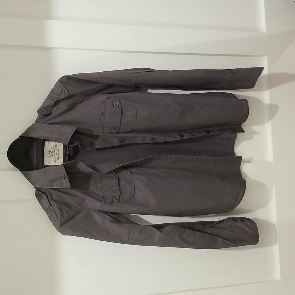 Jacob Connexion grey button up, Small